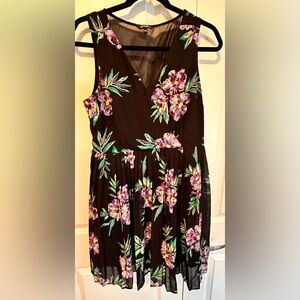 Beautiful Flowers Print Elegant Party/Casual Dress George size M,